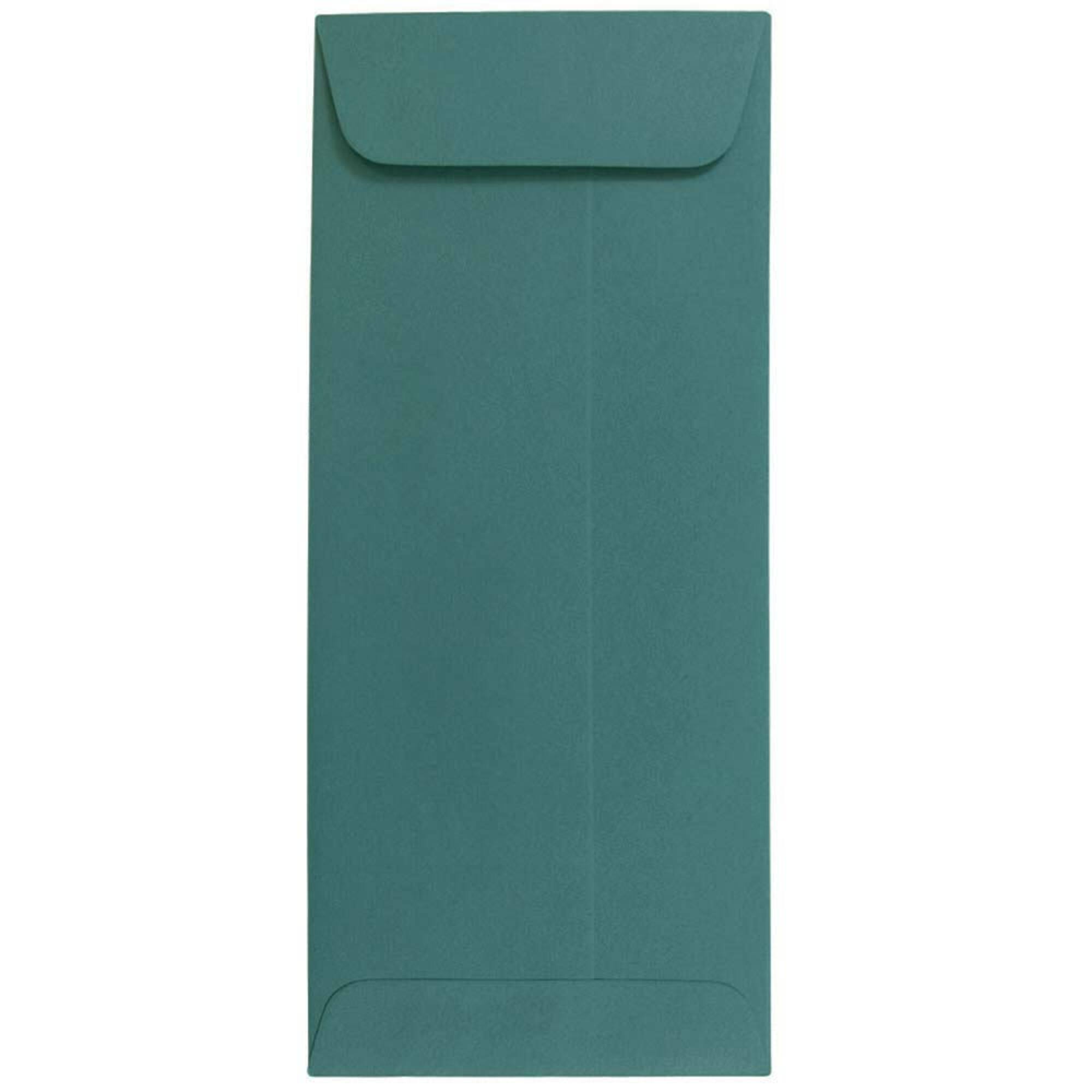 JAM Paper 4" x 9.5" Teal Policy Business Premium Envelopes
